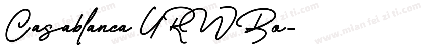 Casablanca URWBo字体转换